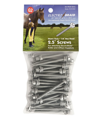 ElectroBraid Heavy Duty Insulator Screws